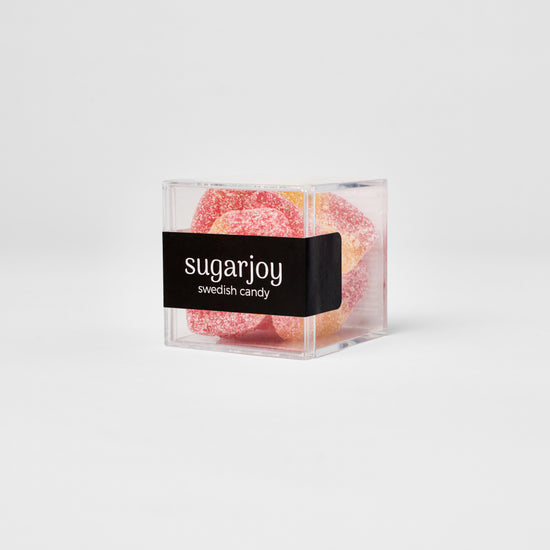 Sugarjoy Swedish candy in a clear box